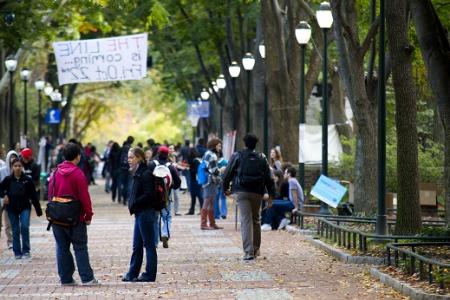  University of Pennsylvania - Locust Walk, students