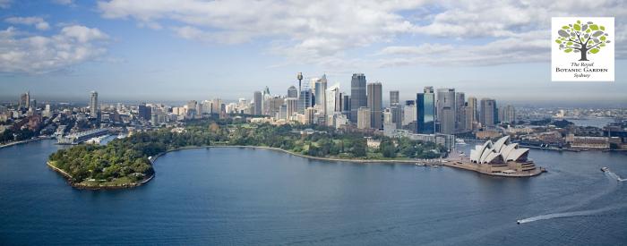 Aerial view Royal Botanic Gardens, Sydney